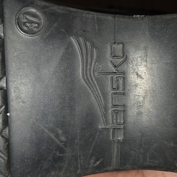 Dansko Professional Metallic Patent Leather Clogs Blue/Gray/Black Size EU 37 - Picture 8 of 9